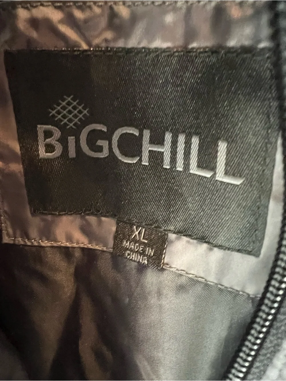 NWT Big Chill Puffer Jacket Graphite Grey Mens Size XL Winter Coat